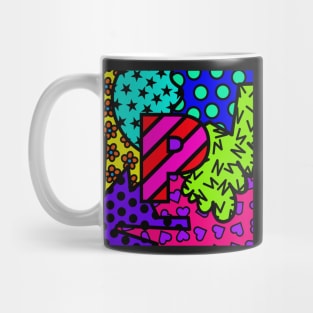 Alphabet Series - Letter P - Bright and Bold Initial Letters Mug